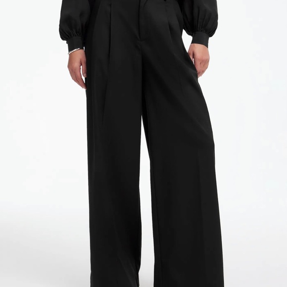 Madewell The Harlow Superwide Leg Trouser in Brushed Twill - Picture 2 of 4